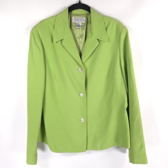 SAKS FIFTH AVENUE FOLIO COLLECTION 100% SILK 3 Button Blazer Size‎ 12